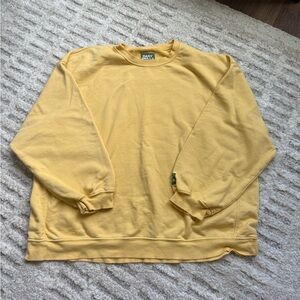 Daily Drills M/L Unisex Oversized Crew in Sunny